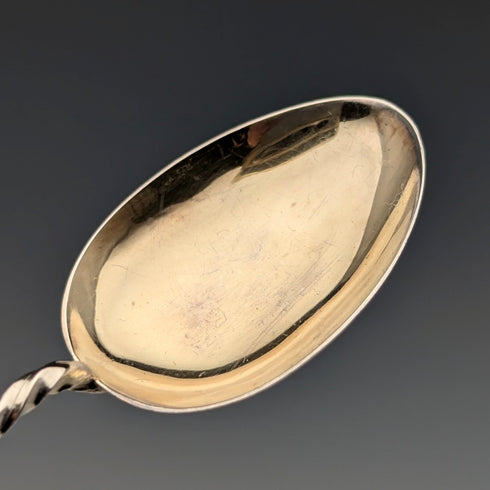 1908 年英國古董純銀茶匙 6 件套裝在 Case William Devenport 中